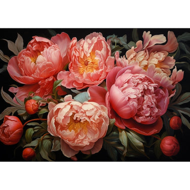 Large Peony Canvas